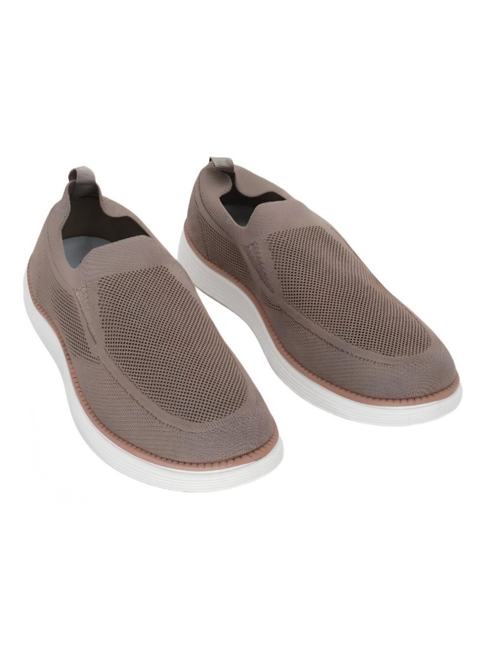 Akademiks Men's Olney Knit Slip-On Sneakers Tan Size 13M